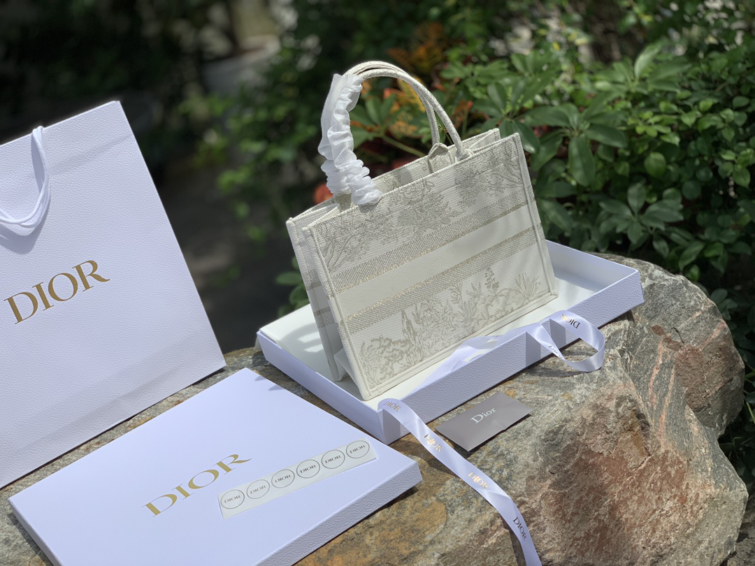 [TOP] Christian Dior Book Tote Bag 36x27.5x16.5cm - Beige