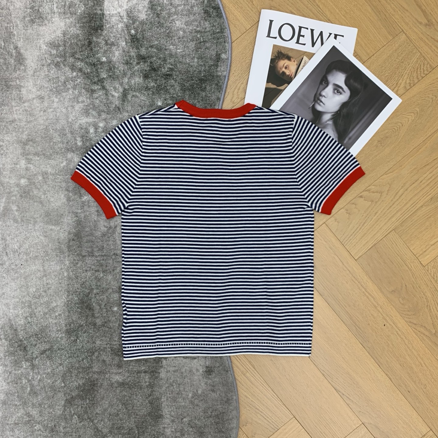 [TOP] PRADA  Knitted  T-shirt - Stripe