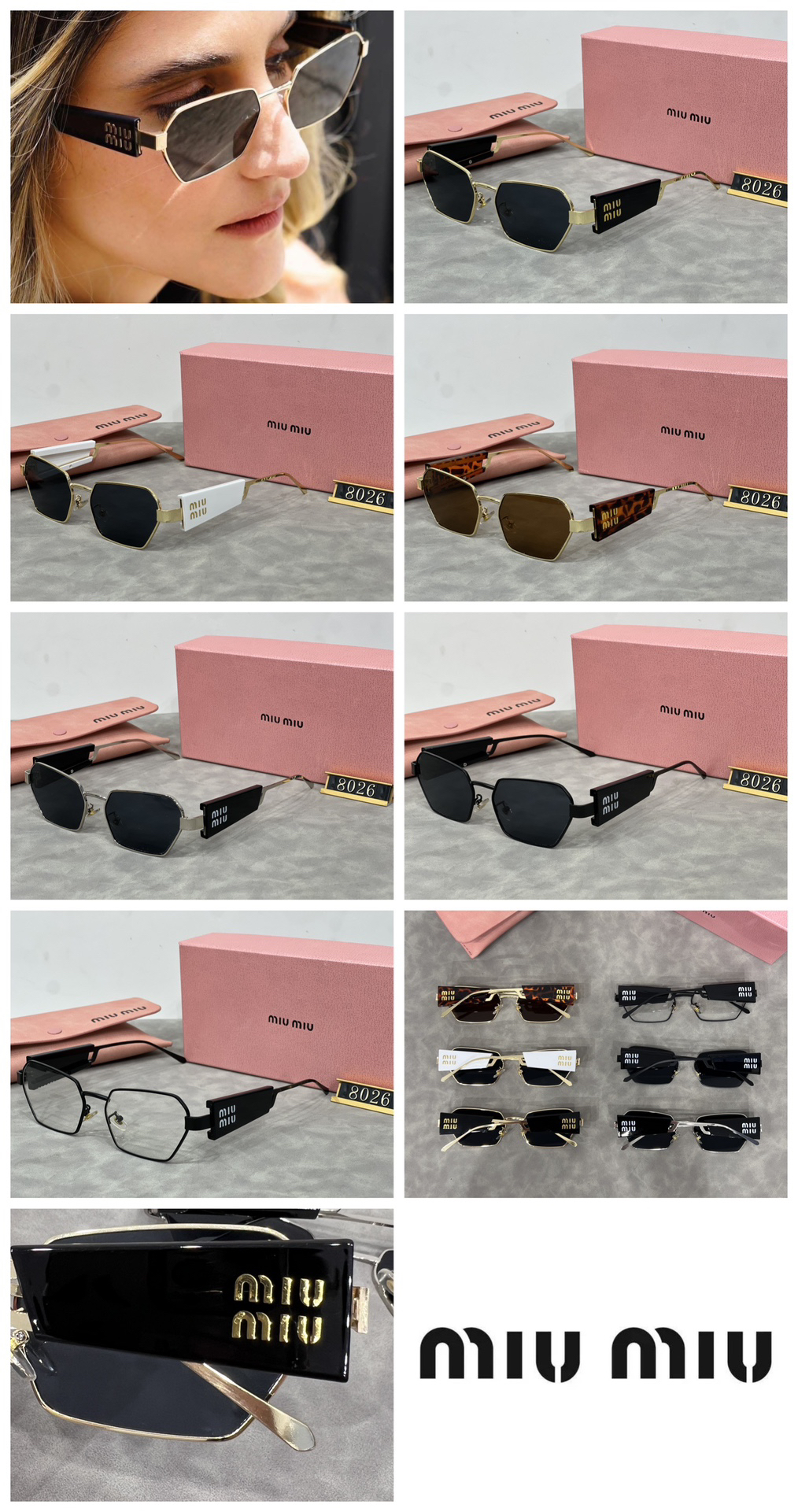[TOP] Miu Miu Sunglasses - 6 Colors - 711 Luxury