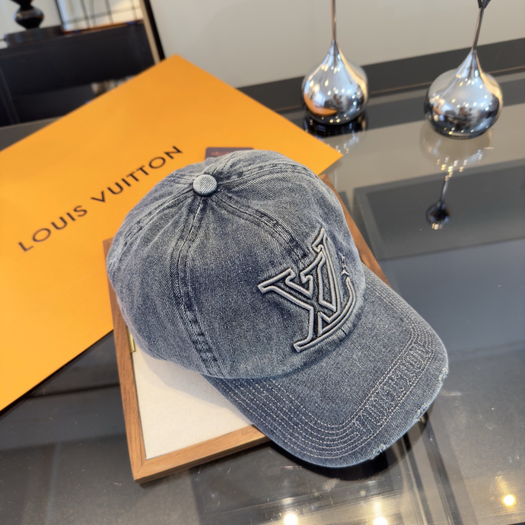 [TOP] Louis Vuitton LV Baseball Cap - Grey - 711 Luxury