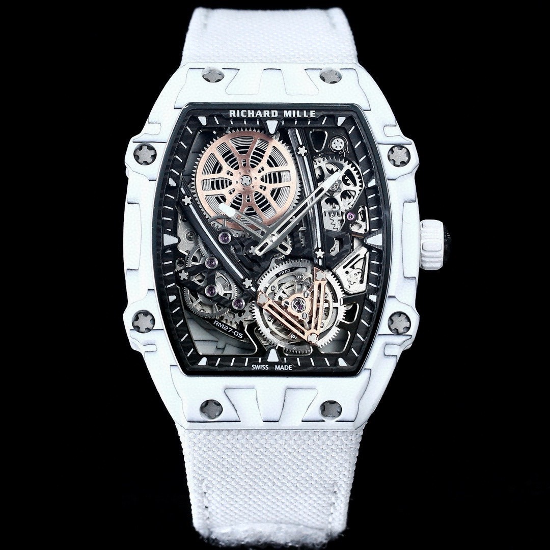 [TOP] Richard Mille RM 27-05 Flying Tourbillon Rafael Nadal  Watch - White - 711 Luxury