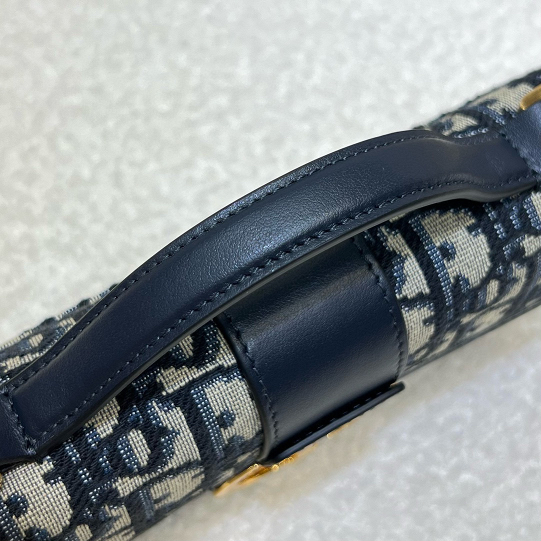 [TOP] Christian Dior Montaigne Bag Calfskin Mini 20*10*4cm - Navy Blue