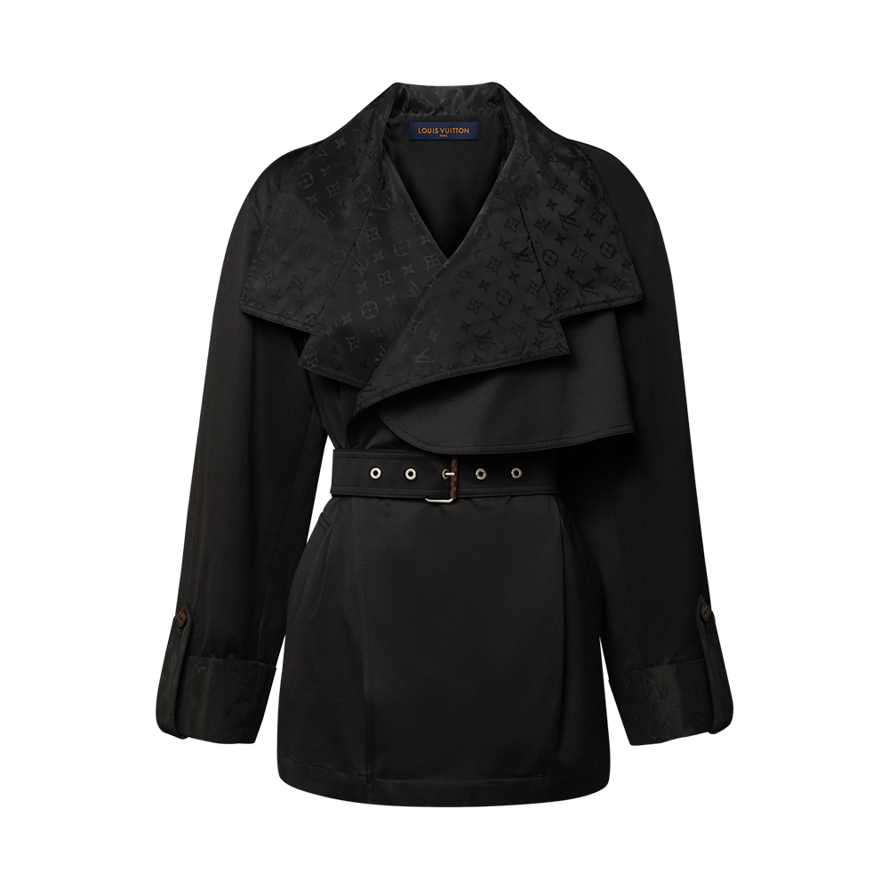 Louis Vuitton Clothing LOUIS VUITTON Monogram Accent Short Trench Coat #396825 | Nigo Office