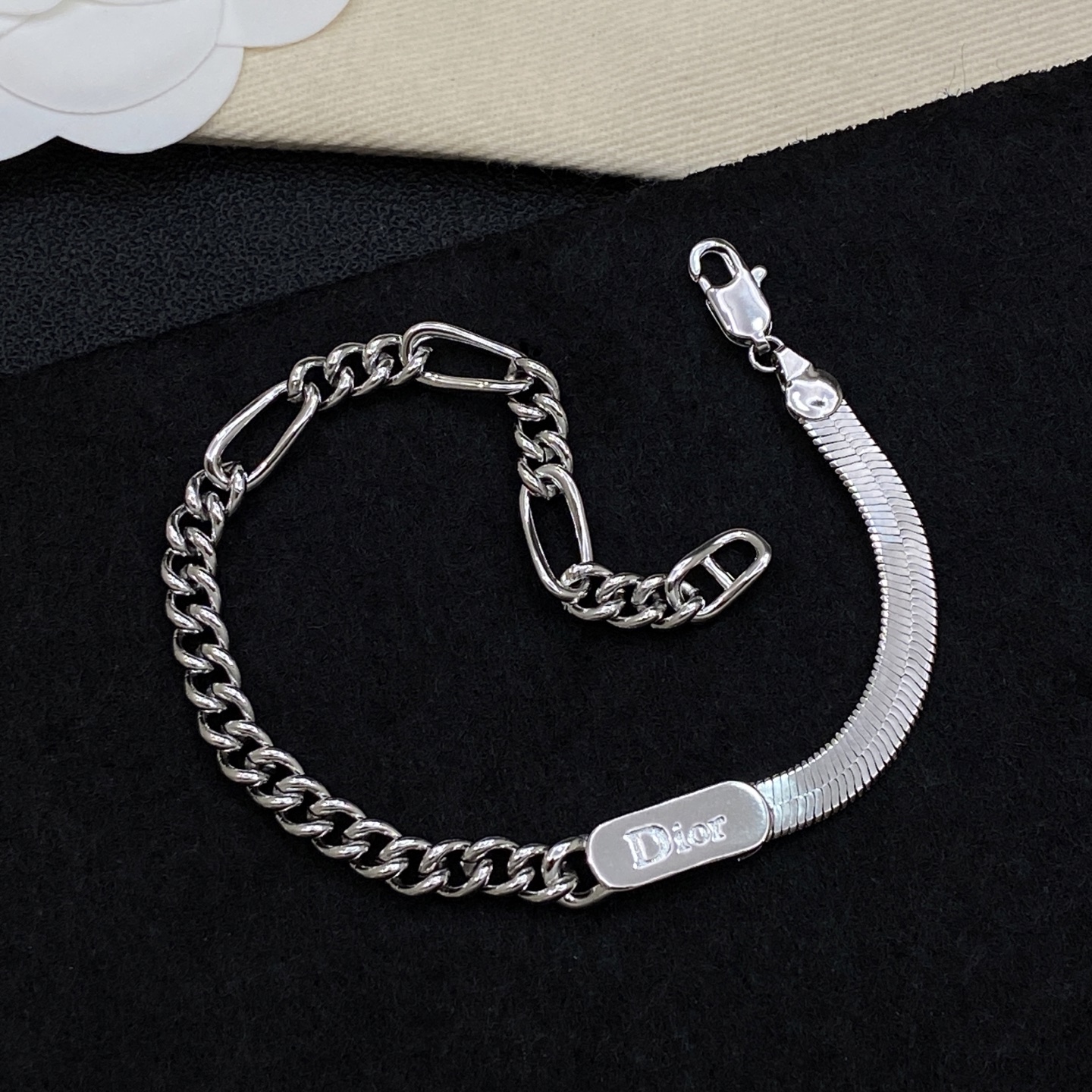 [TOP] Christian Dior Bracelet - Silver - 711 Luxury