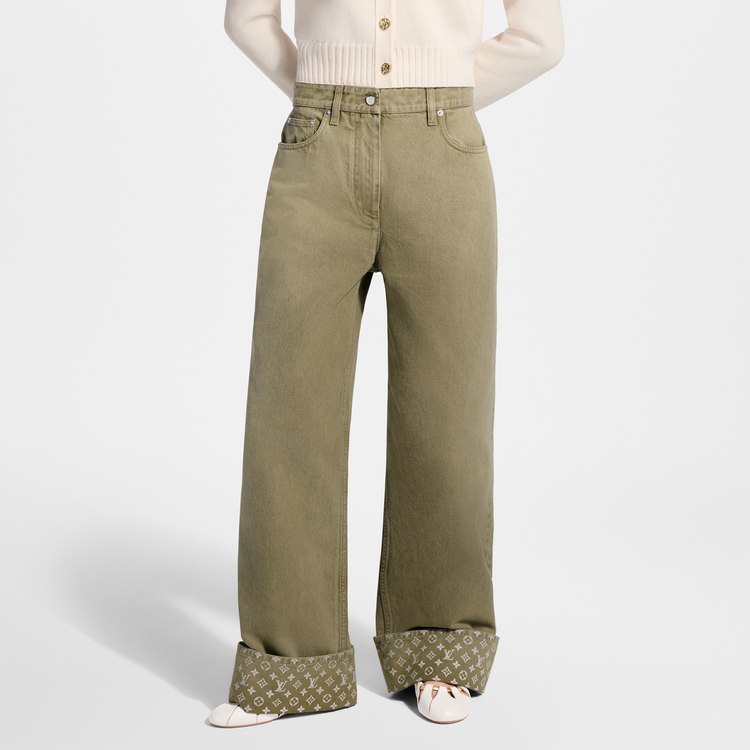 Louis Vuitton Clothing LOUIS VUITTON Top-quality Version Inside-Out Monogram Jeans #389864 View 2 | Nigo Office
