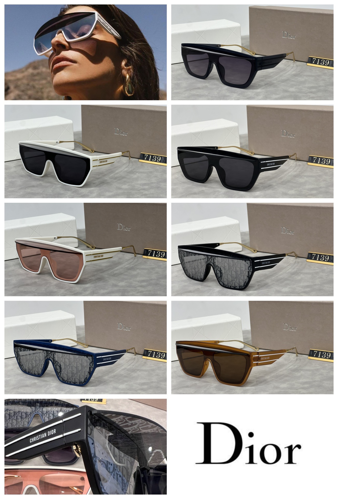 [TOP] Christian Dior Sunglasses - 7 Colors - 711 Luxury