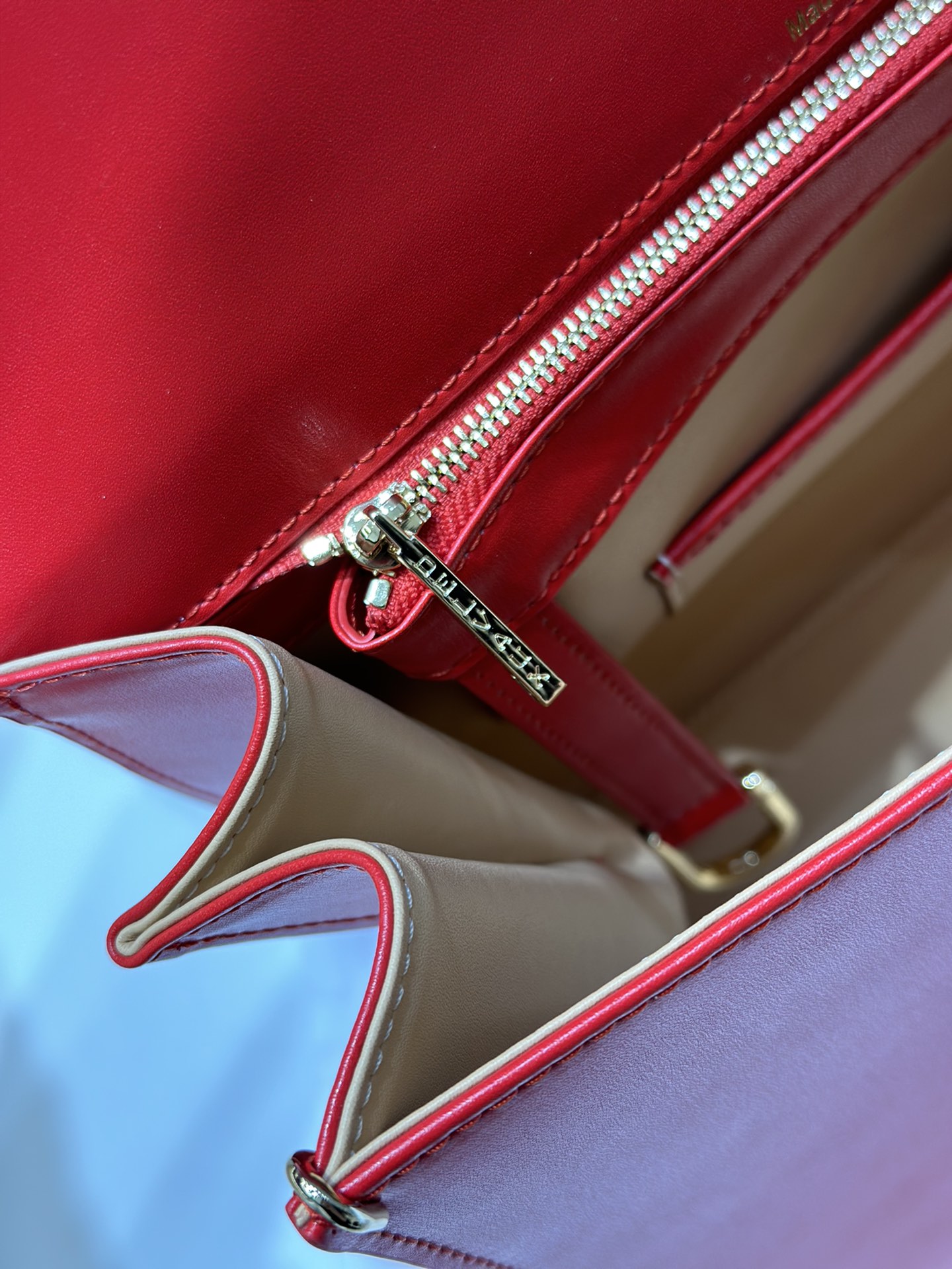 [TOP] Delvaux Brillant Bag Box Leather 28cm - Red - 711 Luxury
