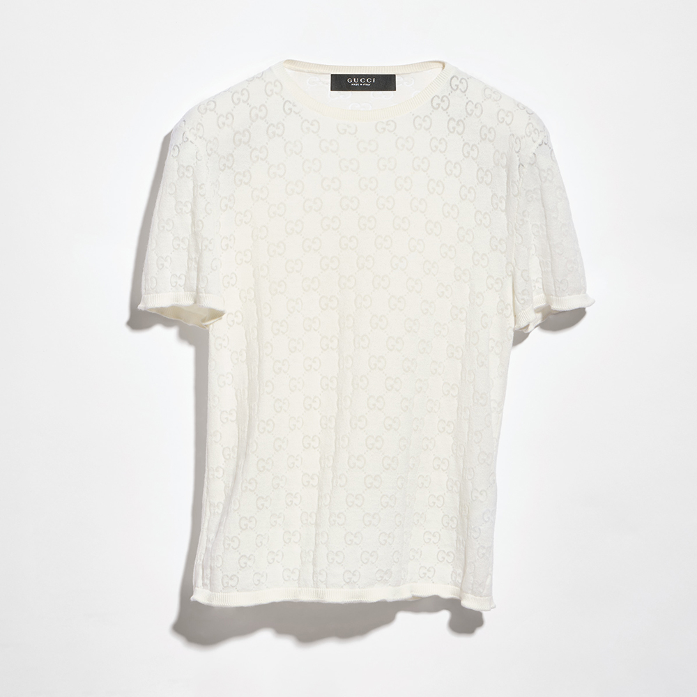 GUCCI GG Cotton Devoré T-shirt #386333