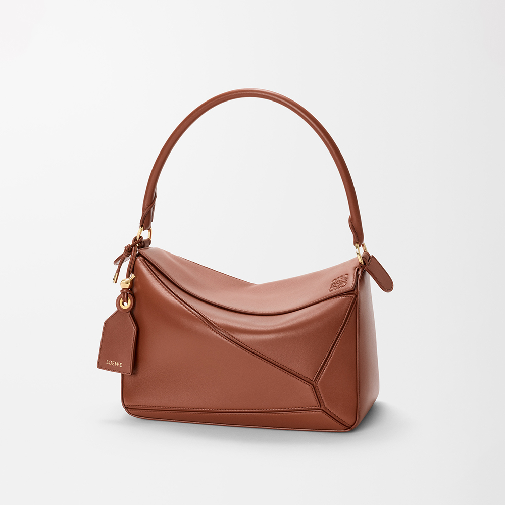 Loewe Medium Featherlight Puzzle Bag in Nappa Lambskin #385118