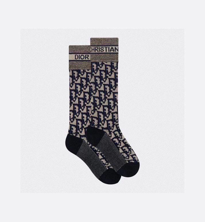 [TOP] Christian Dior Socks - Navy Blue - 711 Luxury