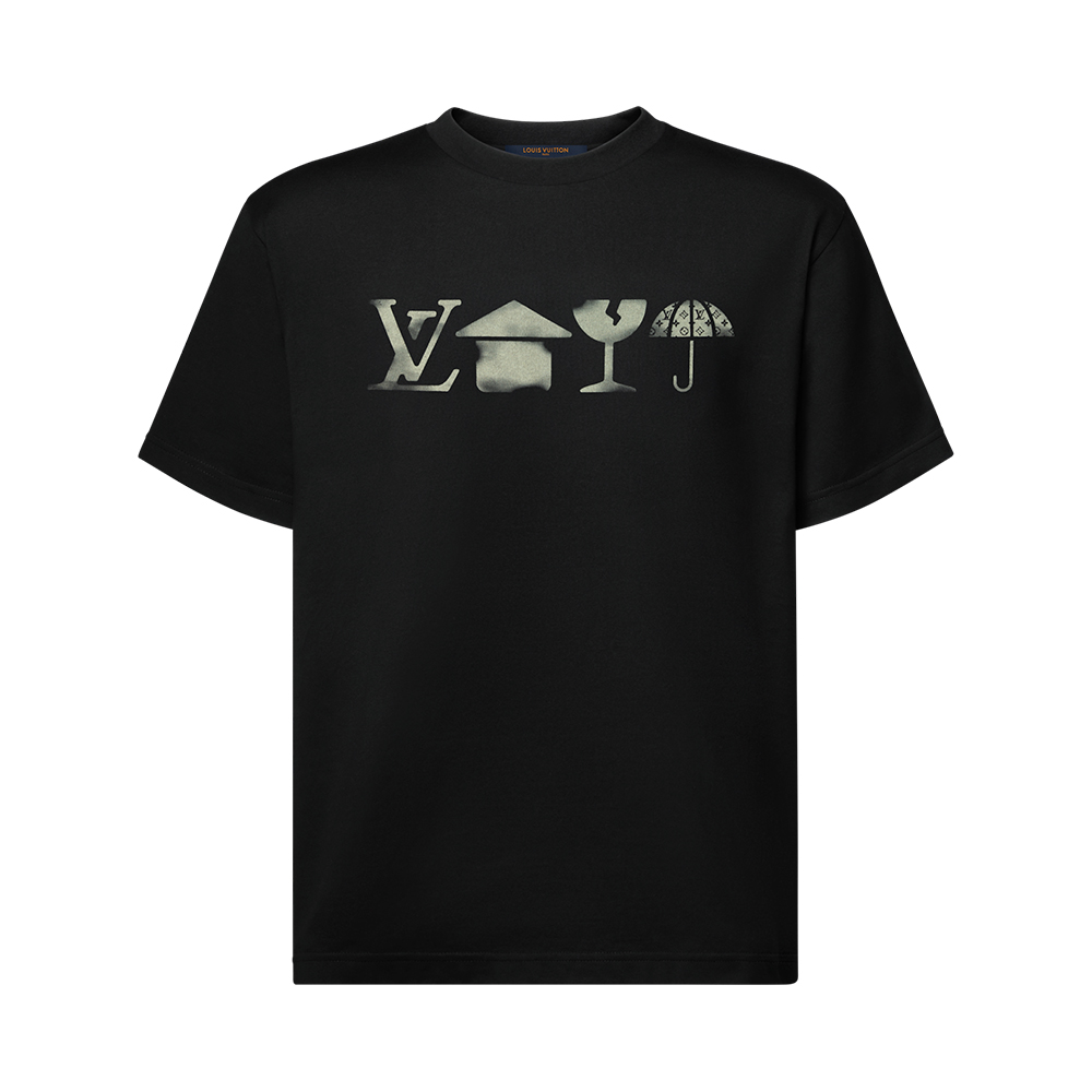 LOUIS VUITTON Printed Signature T-Shirt #389713