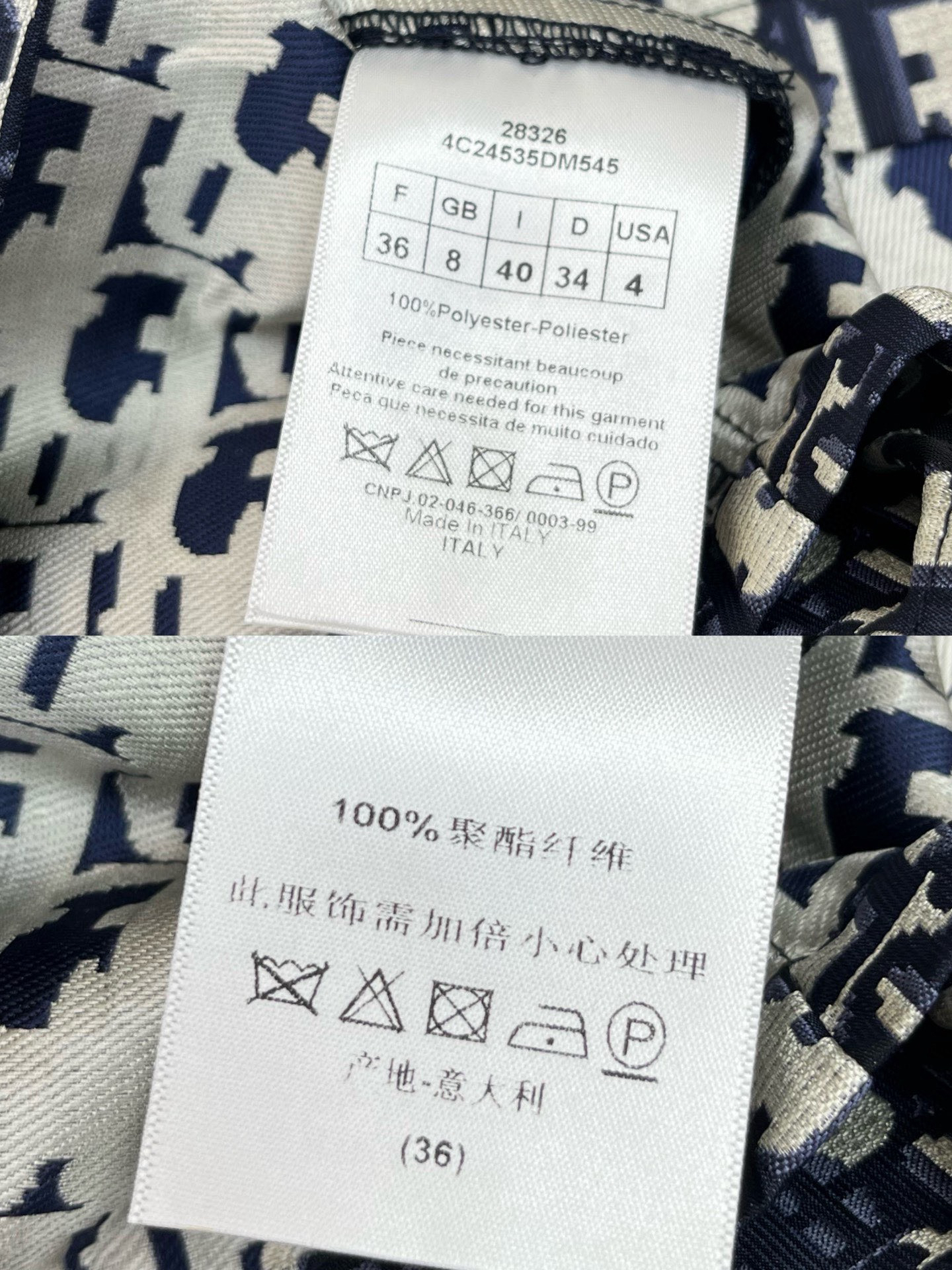 [TOP] Christian Dior Shirt + Skirt Set - Gray