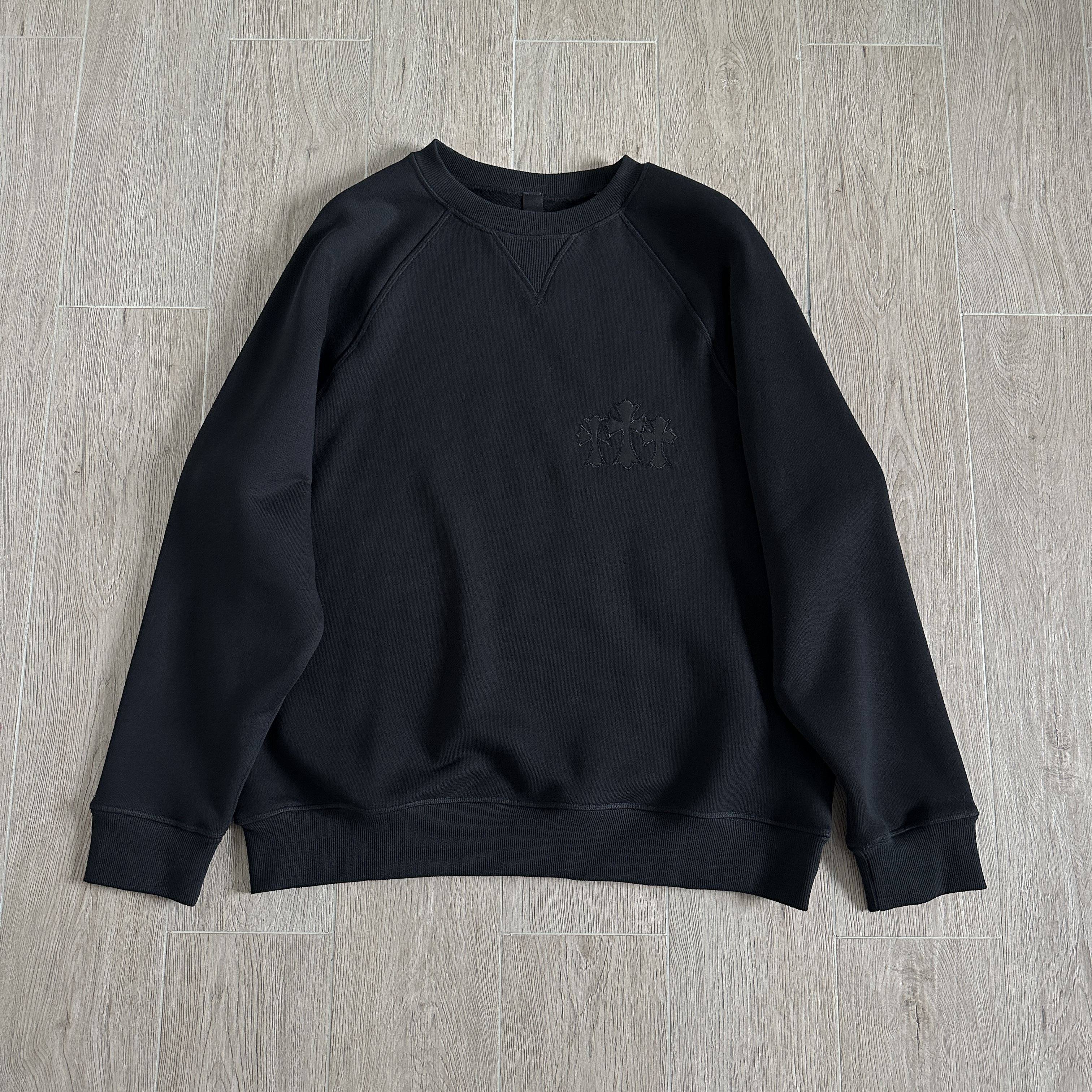 Chrome Hearts black Clothing Chrome Hearts Black Letter Embroidery Pullover Sweatshirt #395191 | Nigo Office