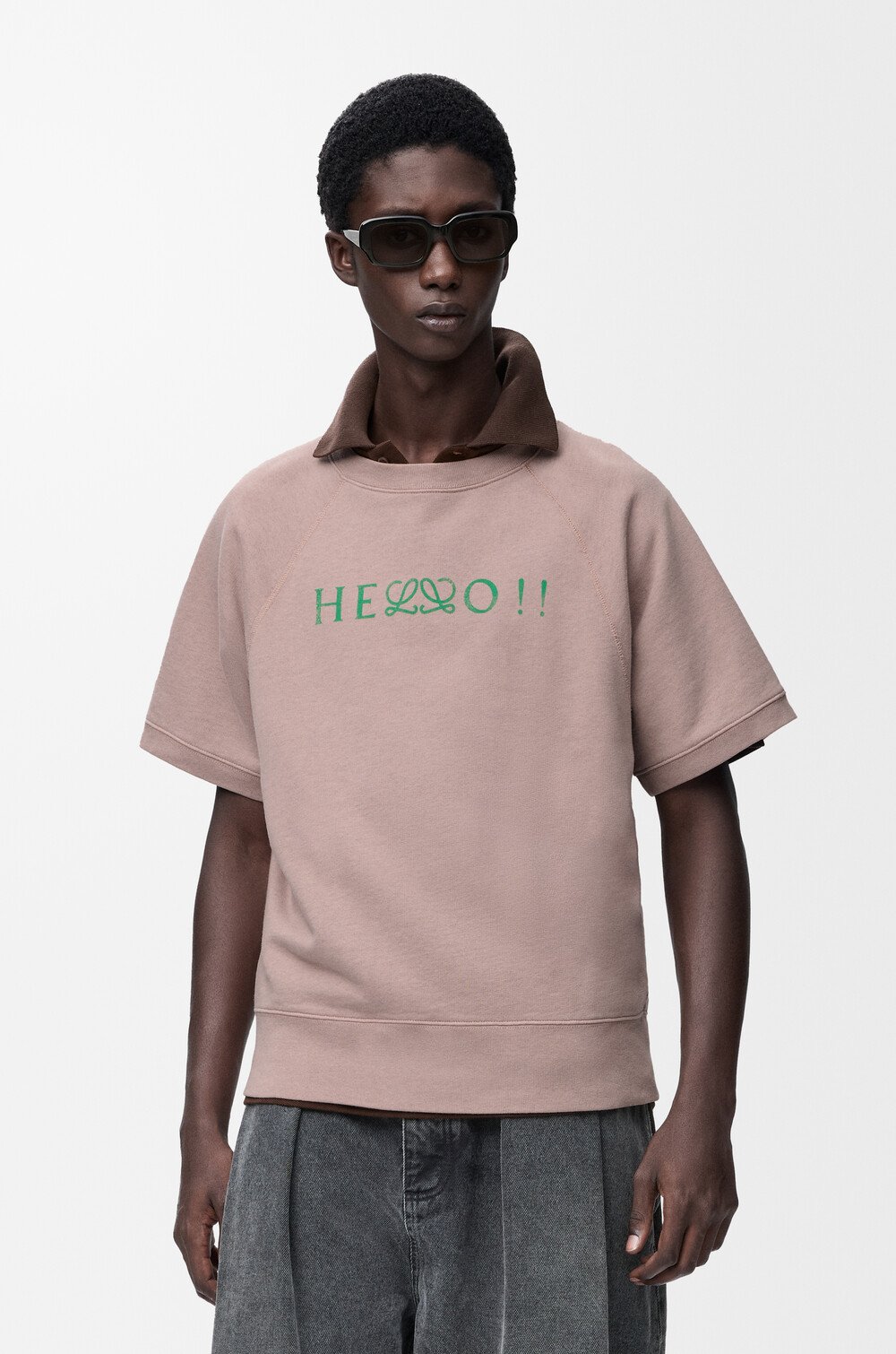 Loewe Clothing LOEWE Hello Printed Sweatshirt #393613 View 2 | Nigo Office