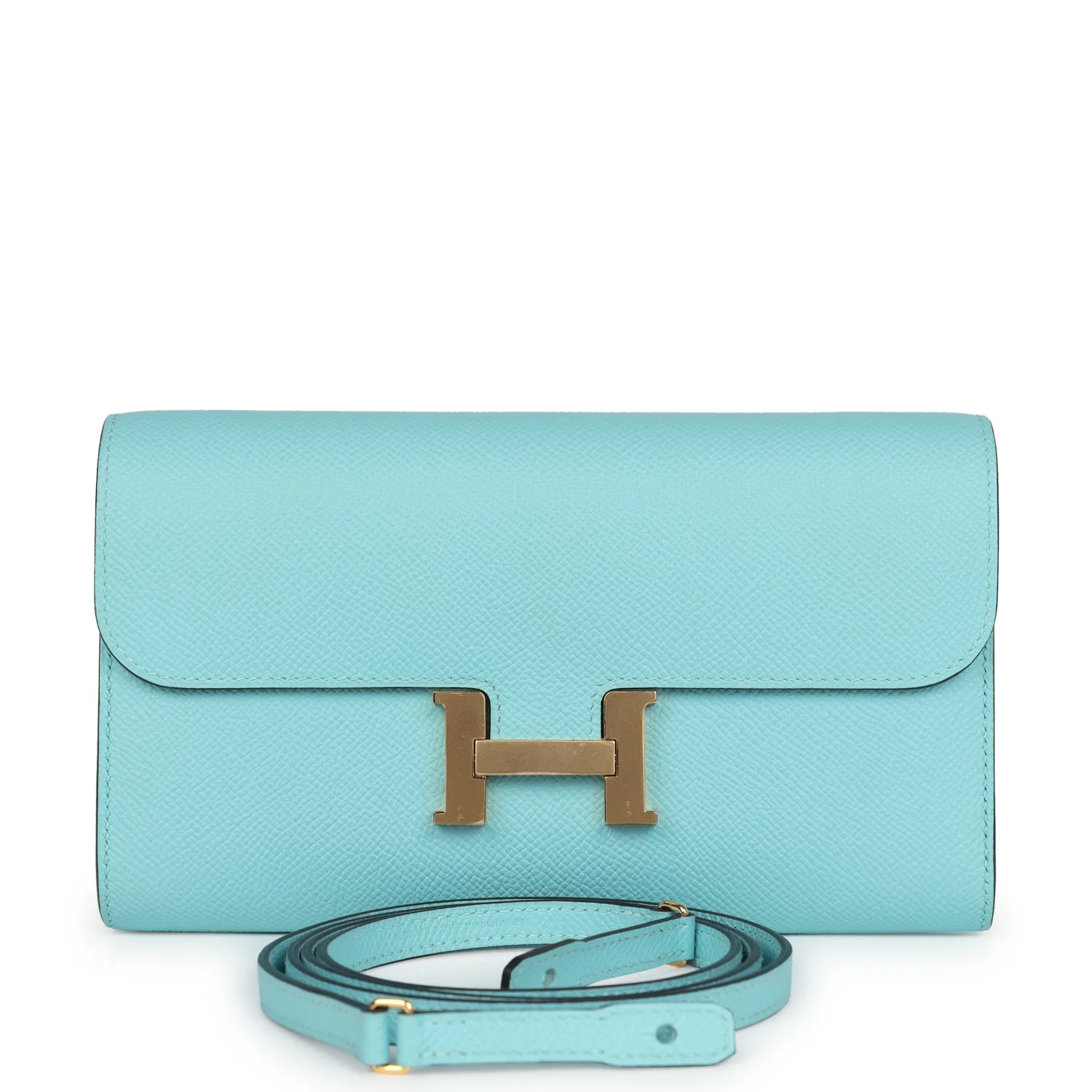 Hermes Constance Wallet To Go Bleu Atoll Epsom Gold Hardware