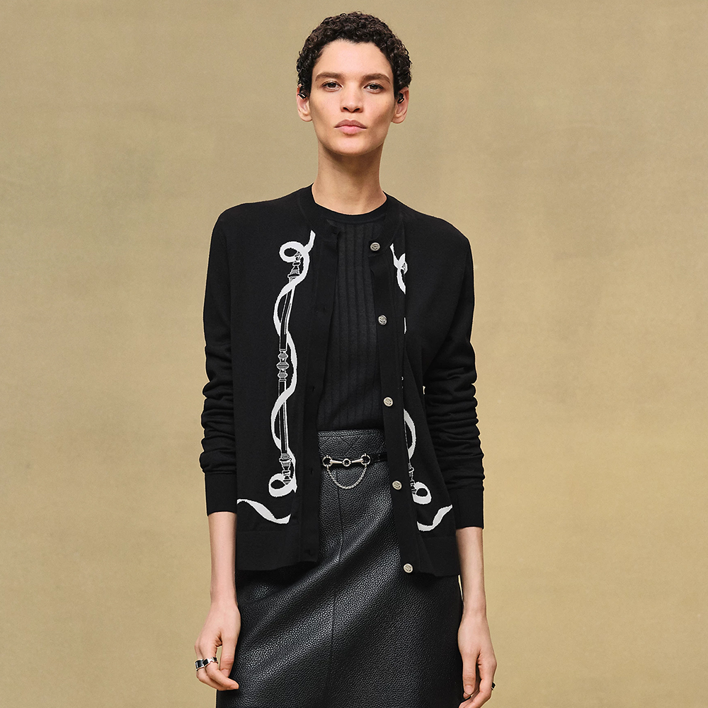 Hermès Ferronnerie Long-sleeve Cardigan #380114