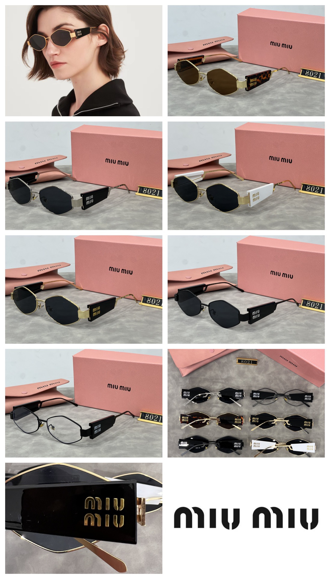 [TOP] Miu Miu Sunglasses - 6 Colors - 711 Luxury