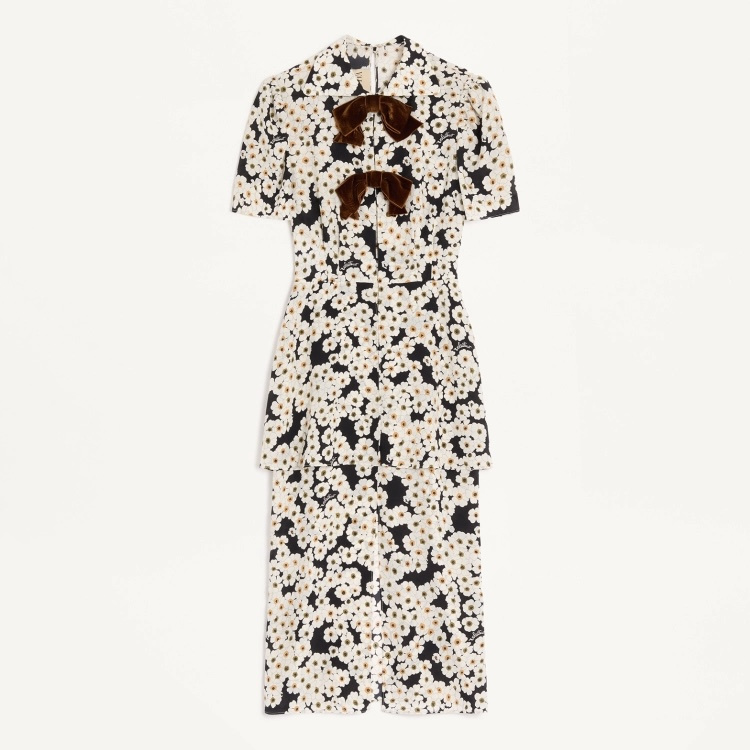 Valentino Bow Print Dress #375527