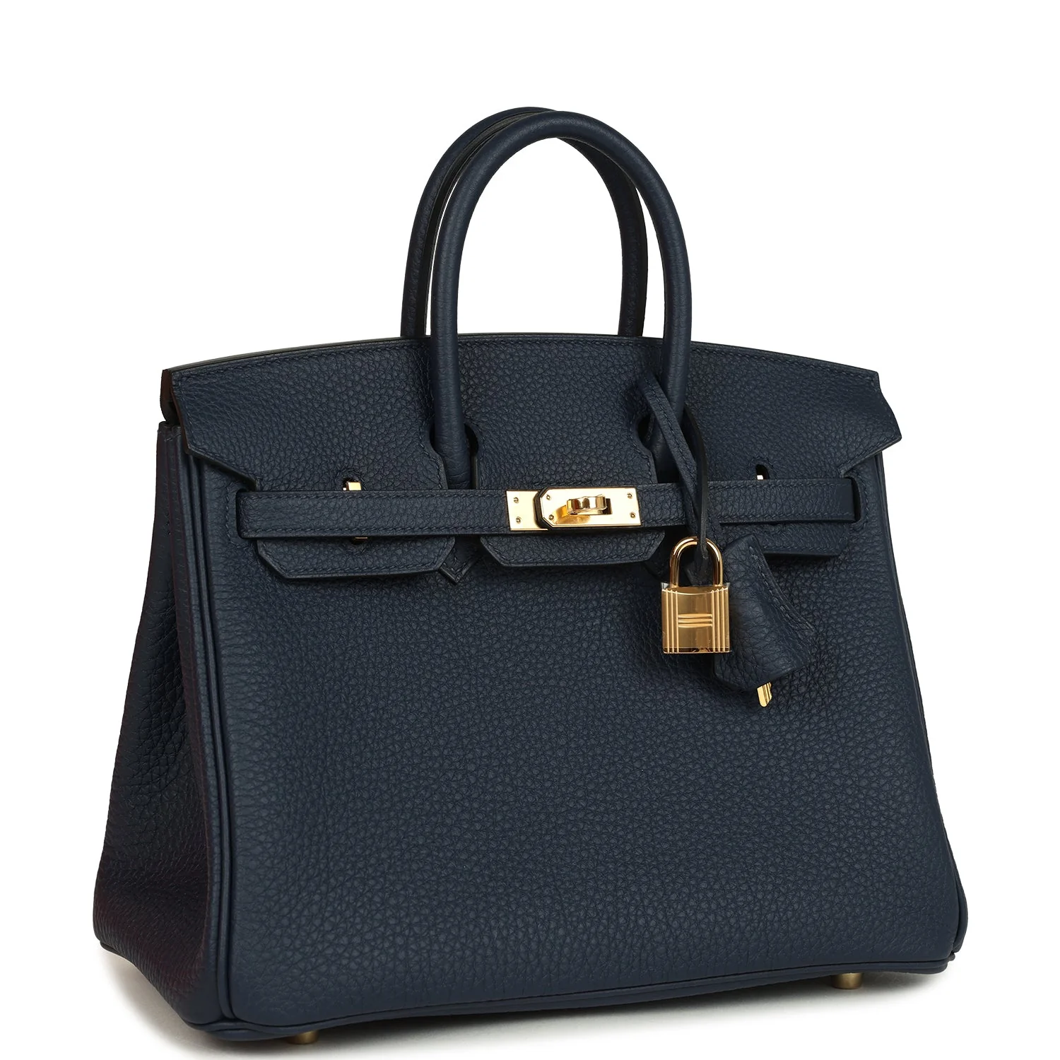 Hermes BirkinBleu Abysse Togo Gold Hardware