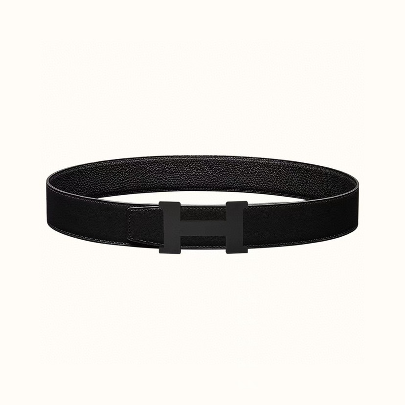 [TOP] HERMES Constance Calfskin Belt - Black - 711 Luxury