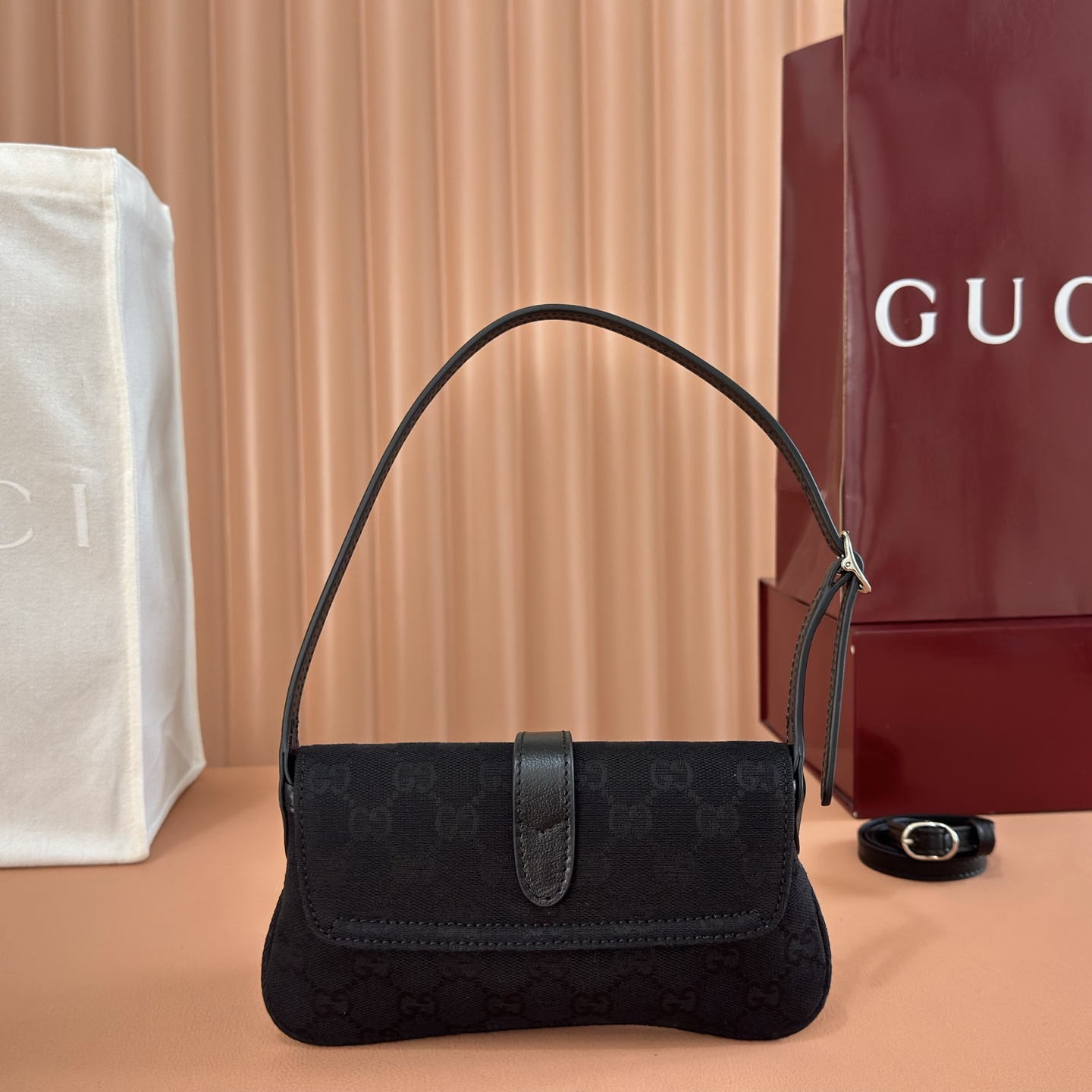 [TOP] GUCCI Jaie 1961 Bag 21.5x11.5x2cm - Black - 711 Luxury