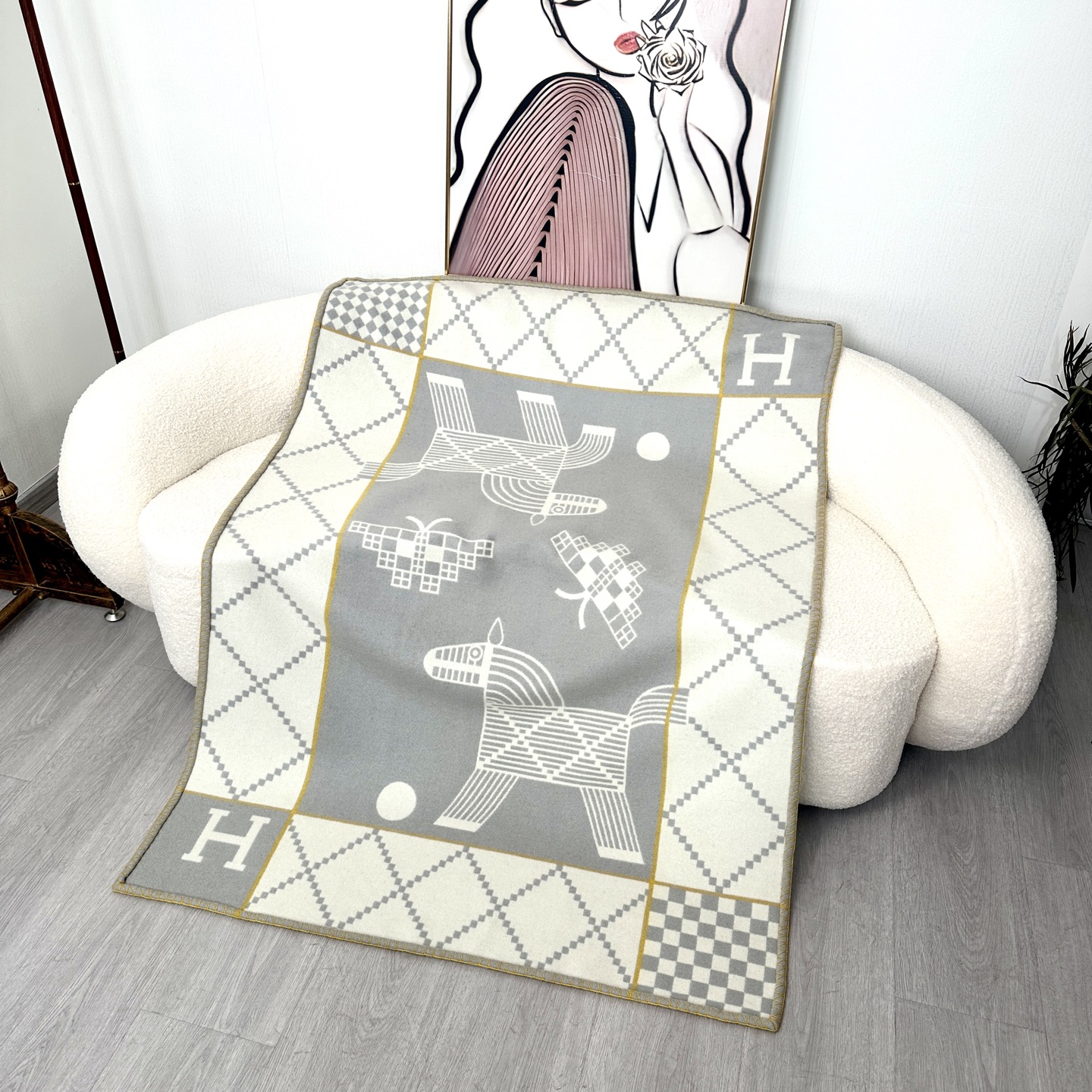 [TOP] HERMES Blanket for Baby- 4 Colors