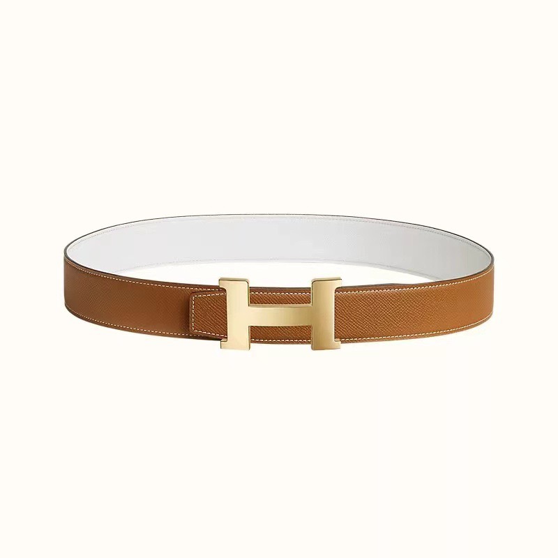 [TOP] HERMES Constance Calfskin Belt 38mm - Brown - 711 Luxury