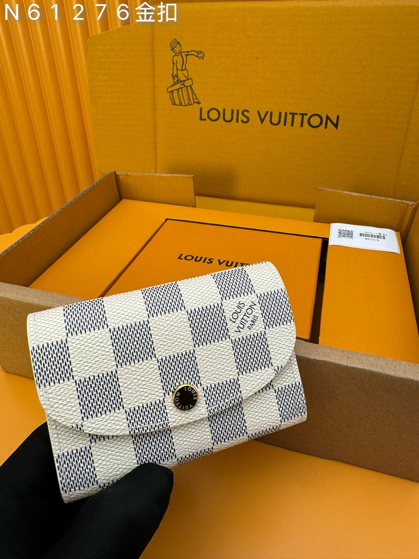[TOP] Louis Vuitton LV Wallet Damier 11x8x2.5cm - White - 711 Luxury