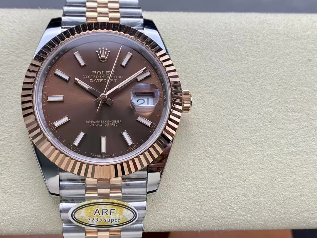 [TOP] ROLEX Watch 41mm - Rose Gold and Silver - 711 Luxury