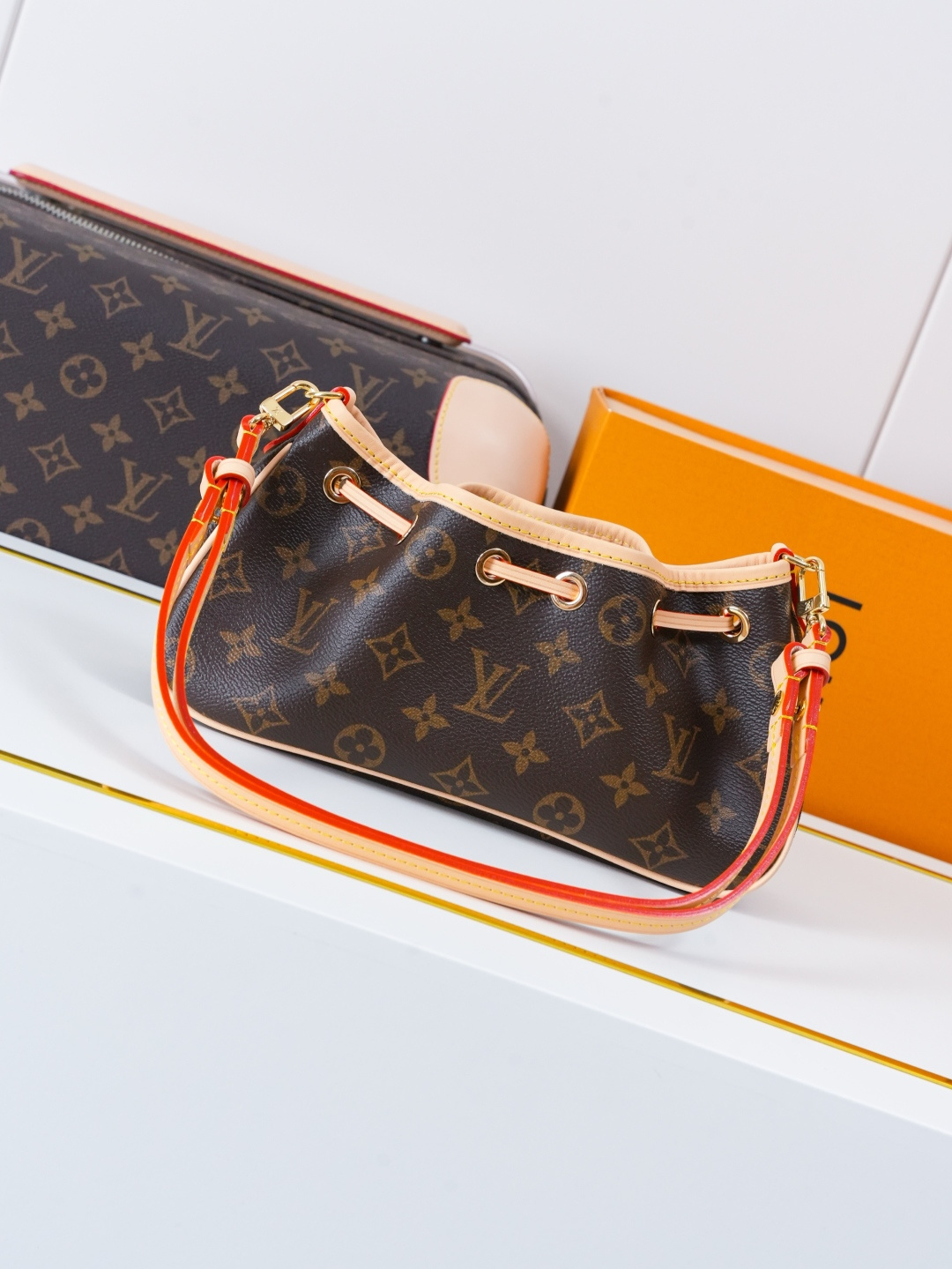 [TOP] Louis Vuitton LV Nano Frivole Bag 24 x 13 x 8 cm - Brown - 711 Luxury