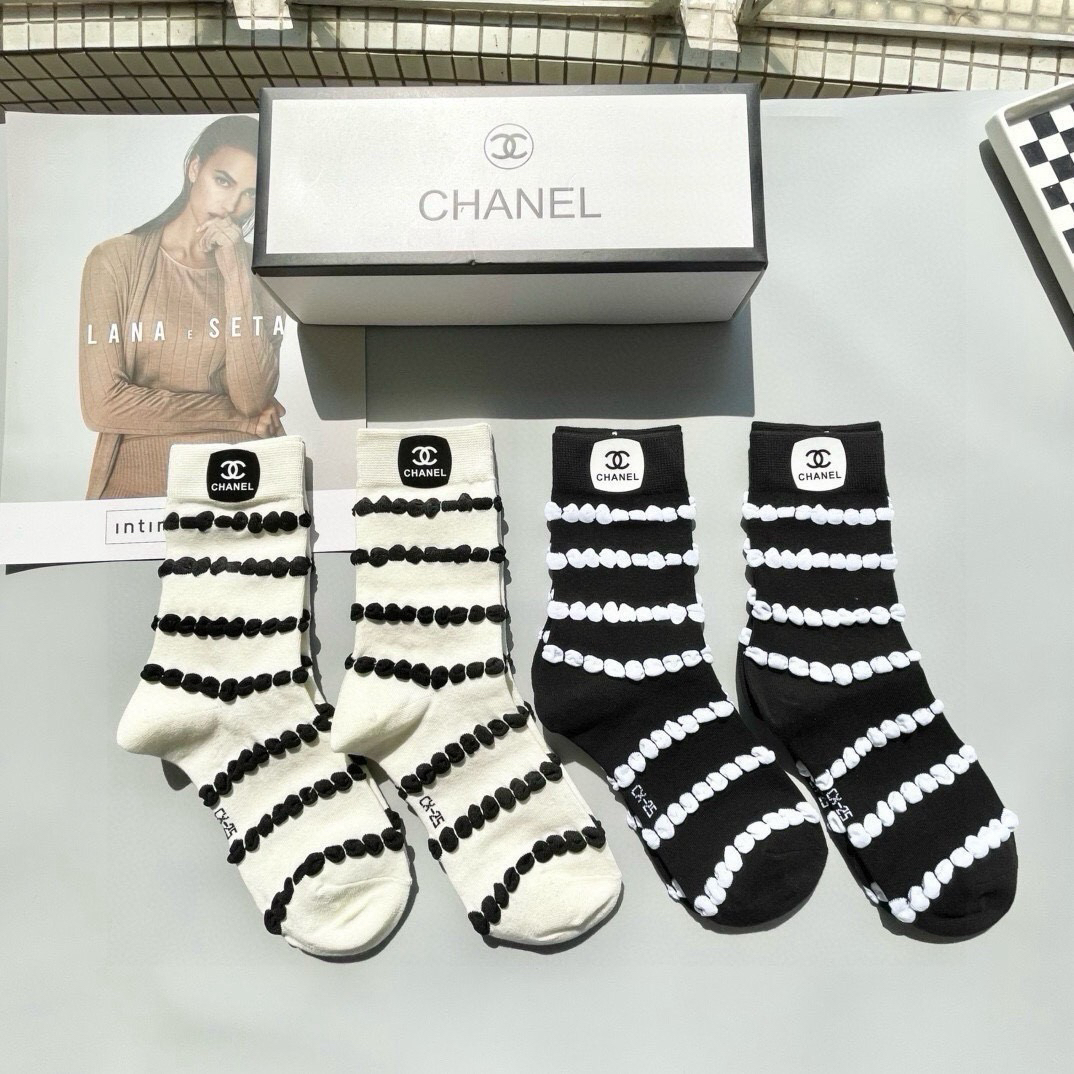 [TOP] CHANEL Socks - 4 Pieces as a Set - 711 Luxury