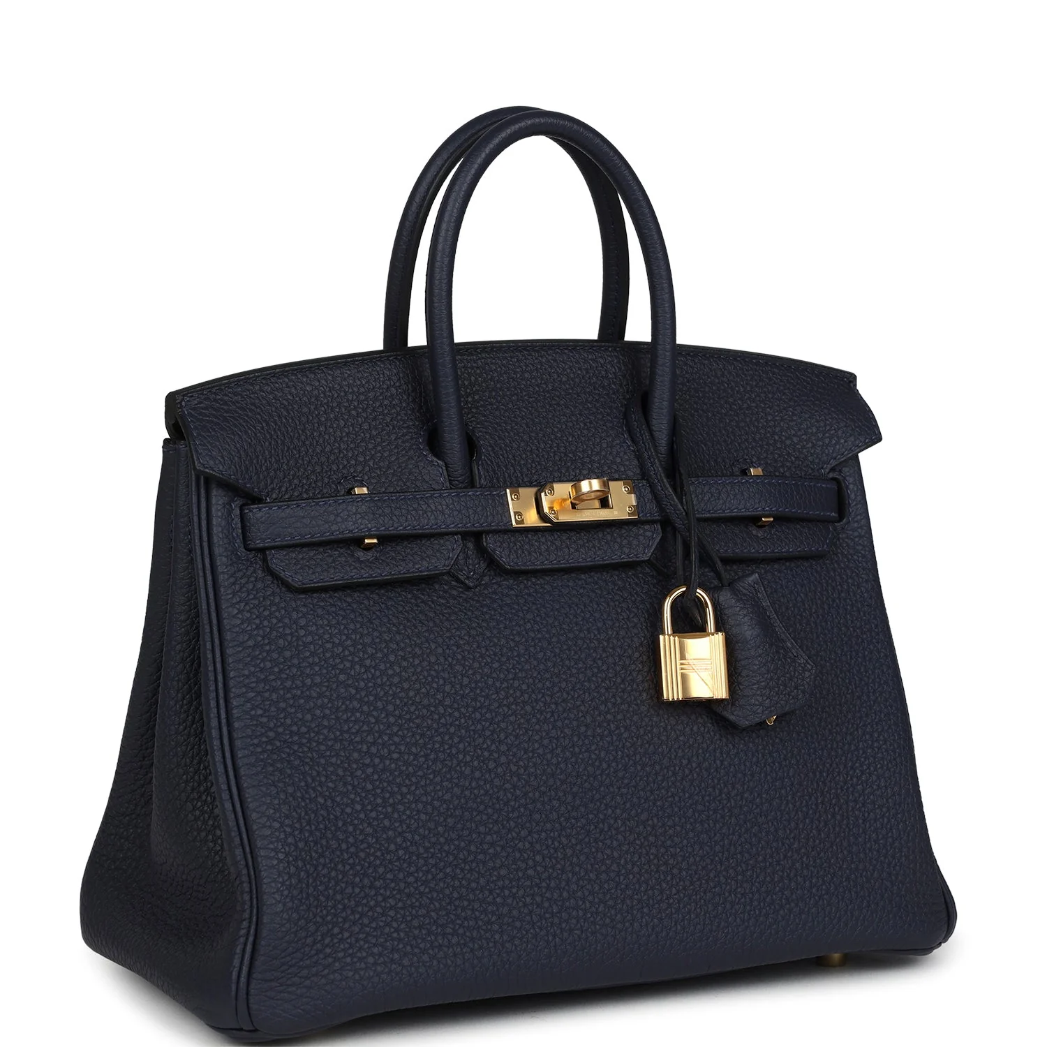 Hermes BirkinBleu Nuit Togo Gold Hardware