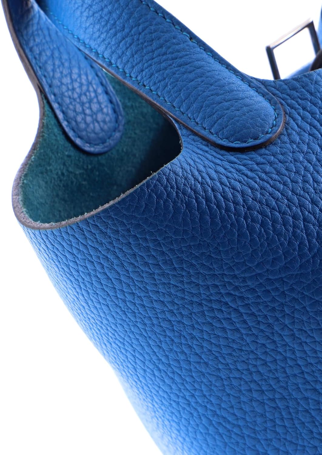 Hermès, Pre-Loved Picotin Lock Bag Clemence PM, Bleu Zanzibar