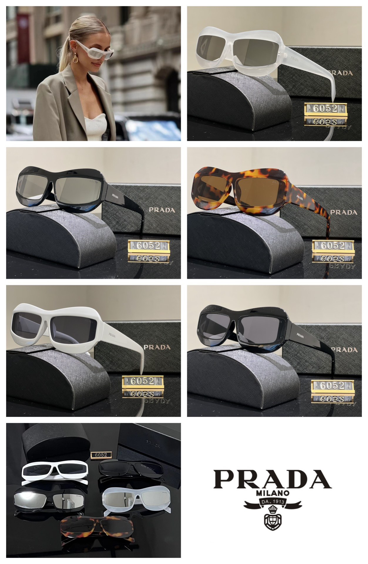 [TOP] PRADA Sunglasses - 5 Colors - 711 Luxury