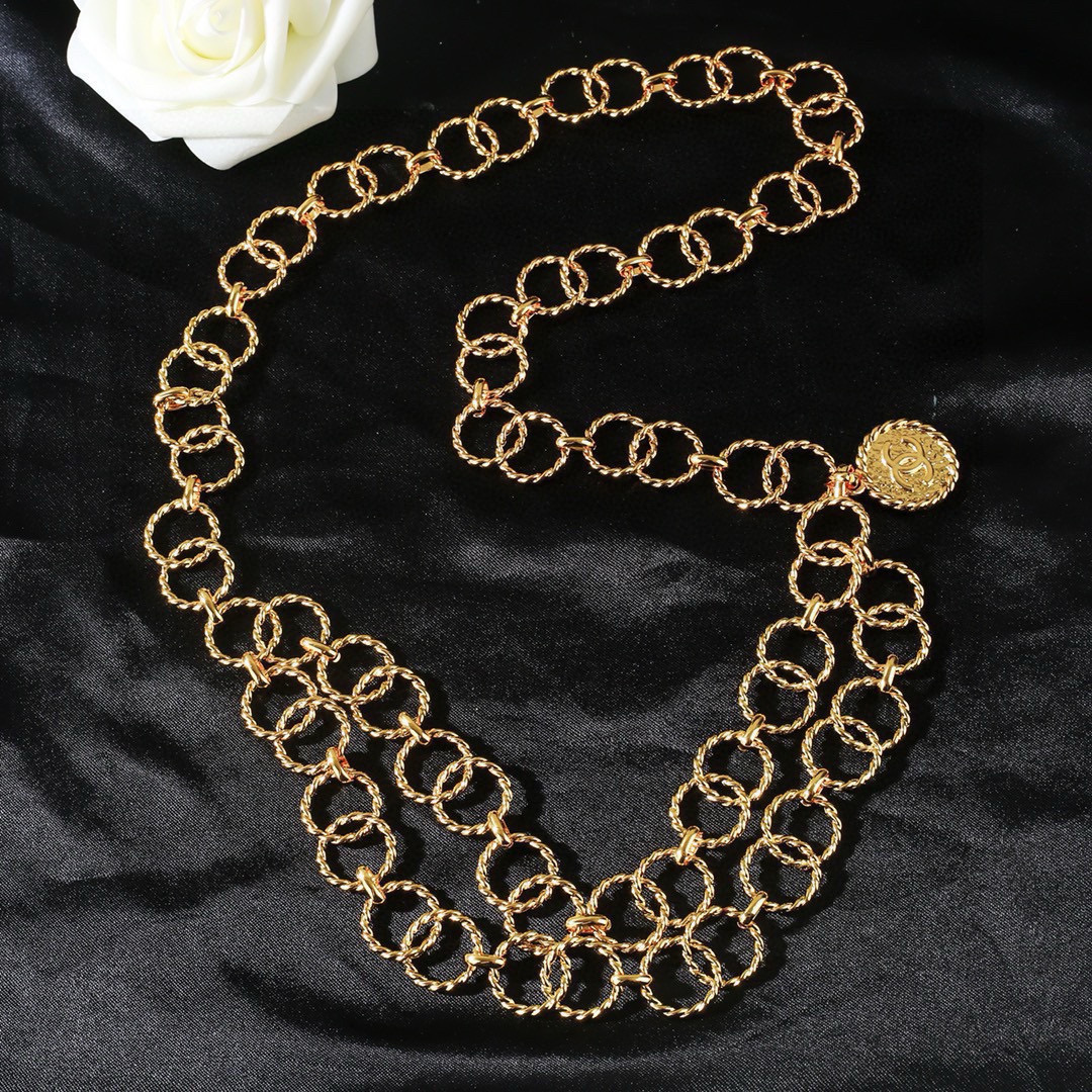 [TOP] CHANEL Waist Chain - Gold