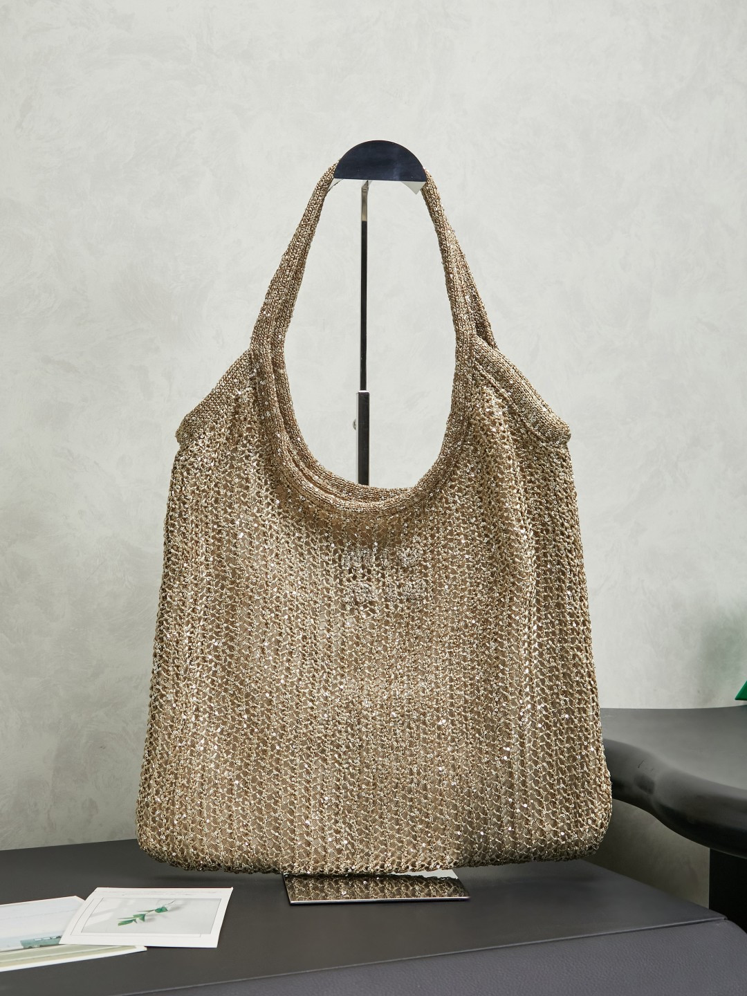 [TOP] Miu Miu Lace Net Fabric Ivy Handbag 35 X 40 cm - 3 Colors - 711 Luxury