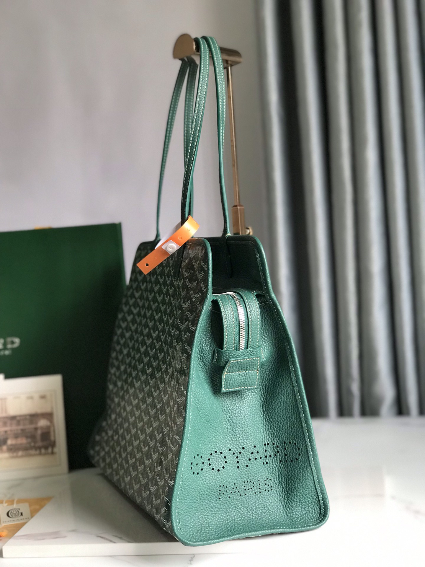 [TOP] Goyard Hardy Bag 40*17*31cm  -  Green - 711 Luxury
