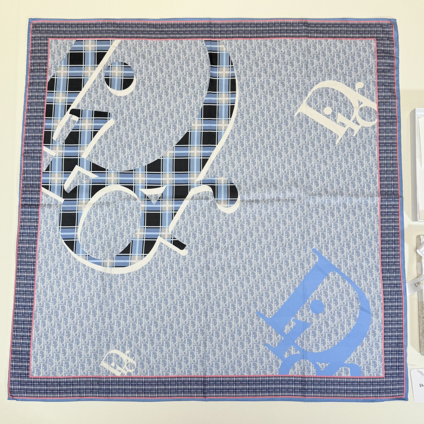 [TOP] Christian Dior Scarf 90x90cm - Blue - 711 Luxury