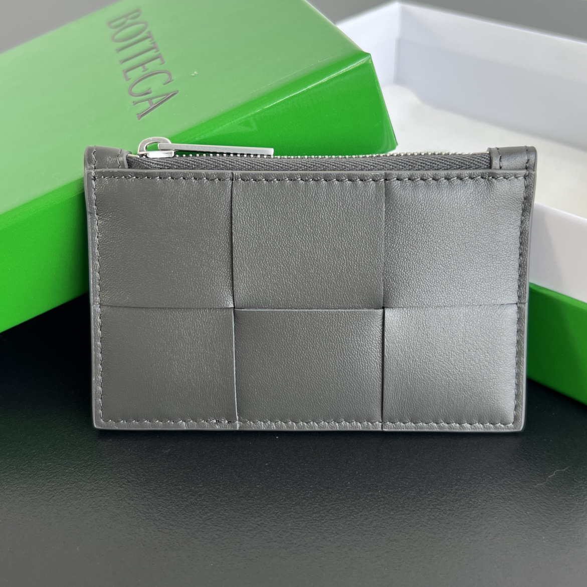 [TOP] Bottega Veneta BV  Card Holder 11.8x7.5 cm  -  Grey - 711 Luxury