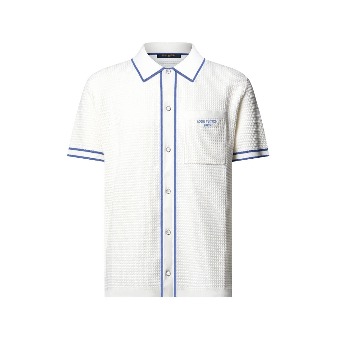 LOUIS VUITTON Waffle Signature Short-Sleeved Shirt #383379