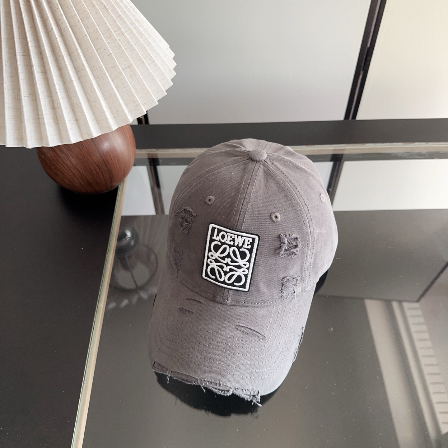 [TOP] LOEWE Baseball Cap - Grey - 711 Luxury