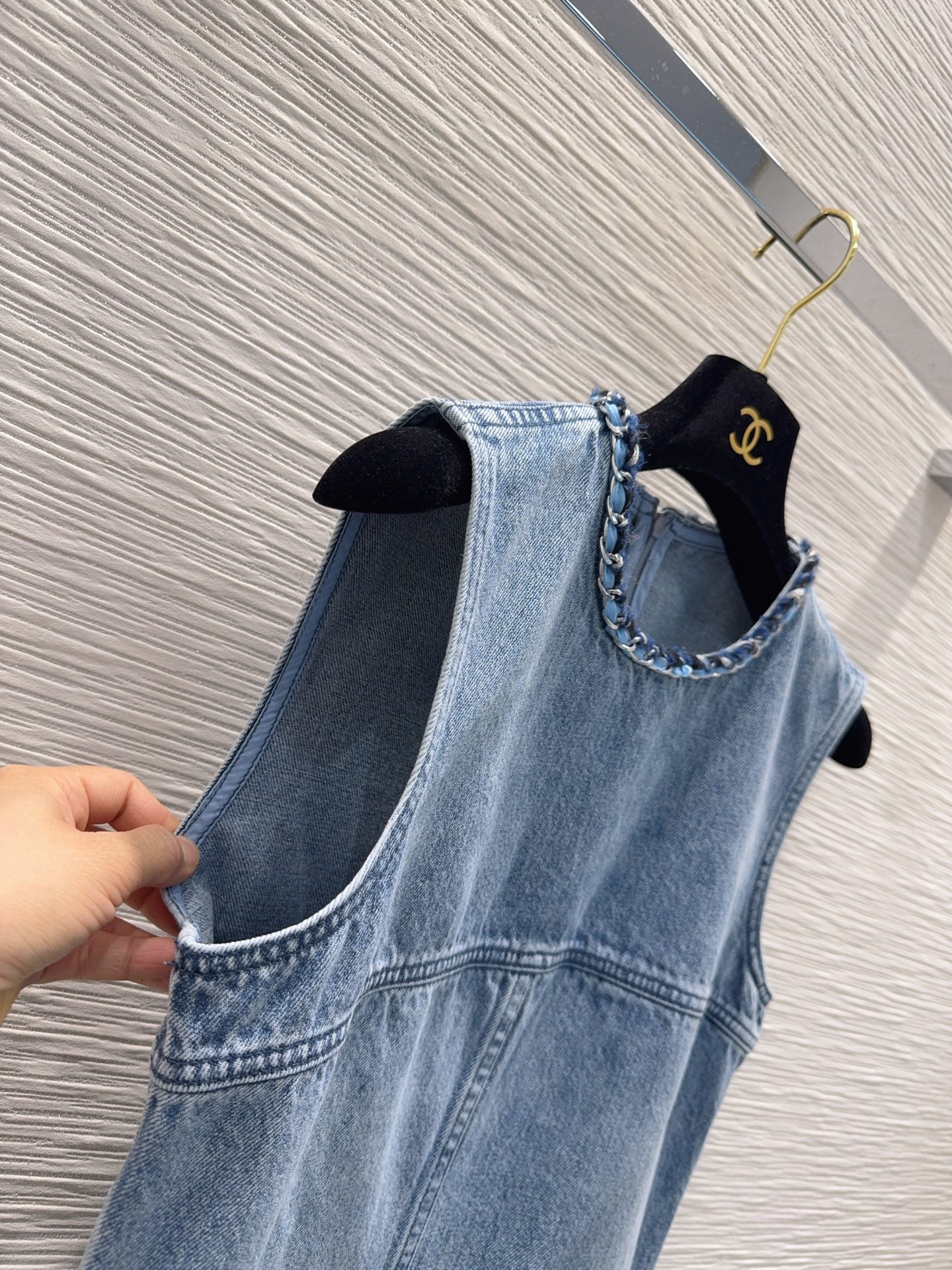 [TOP] CHANEL Denim Dress - Blue