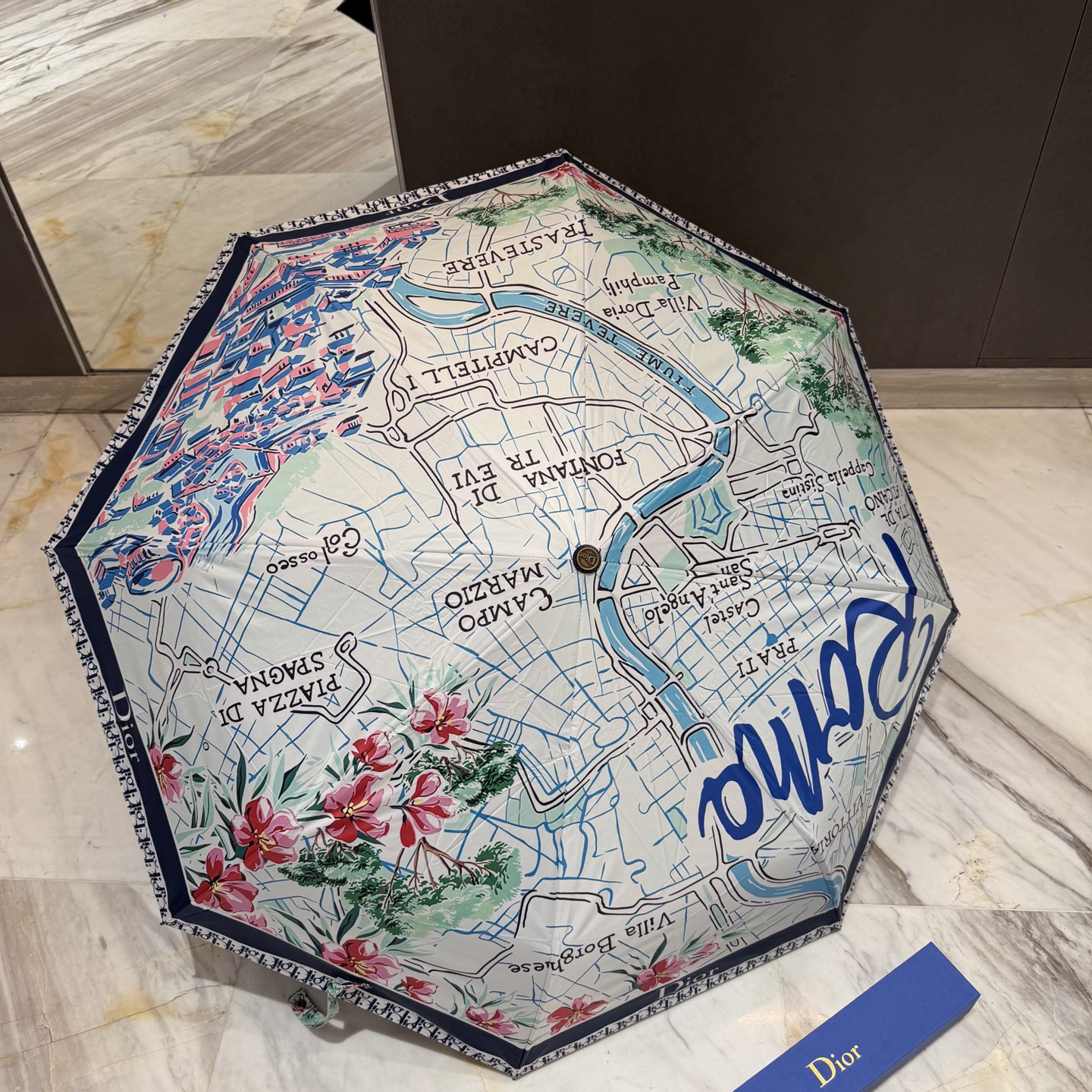 [TOP] Christian Dior Umbrella - Blue - 711 Luxury