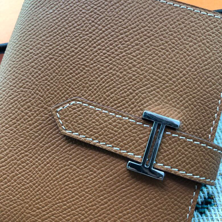 [TOP] HERMES Bearn Short Wallet Epsom 12cmx10cm - Brown - 711 Luxury
