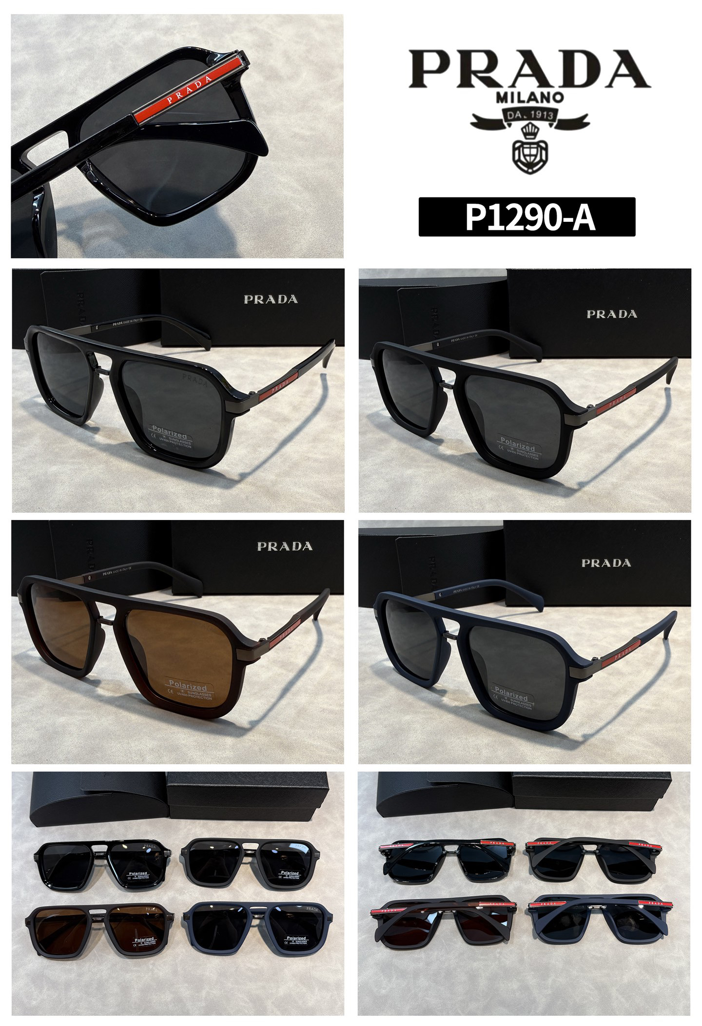[TOP] PRADA Sunglasses - 4 Colors - 711 Luxury