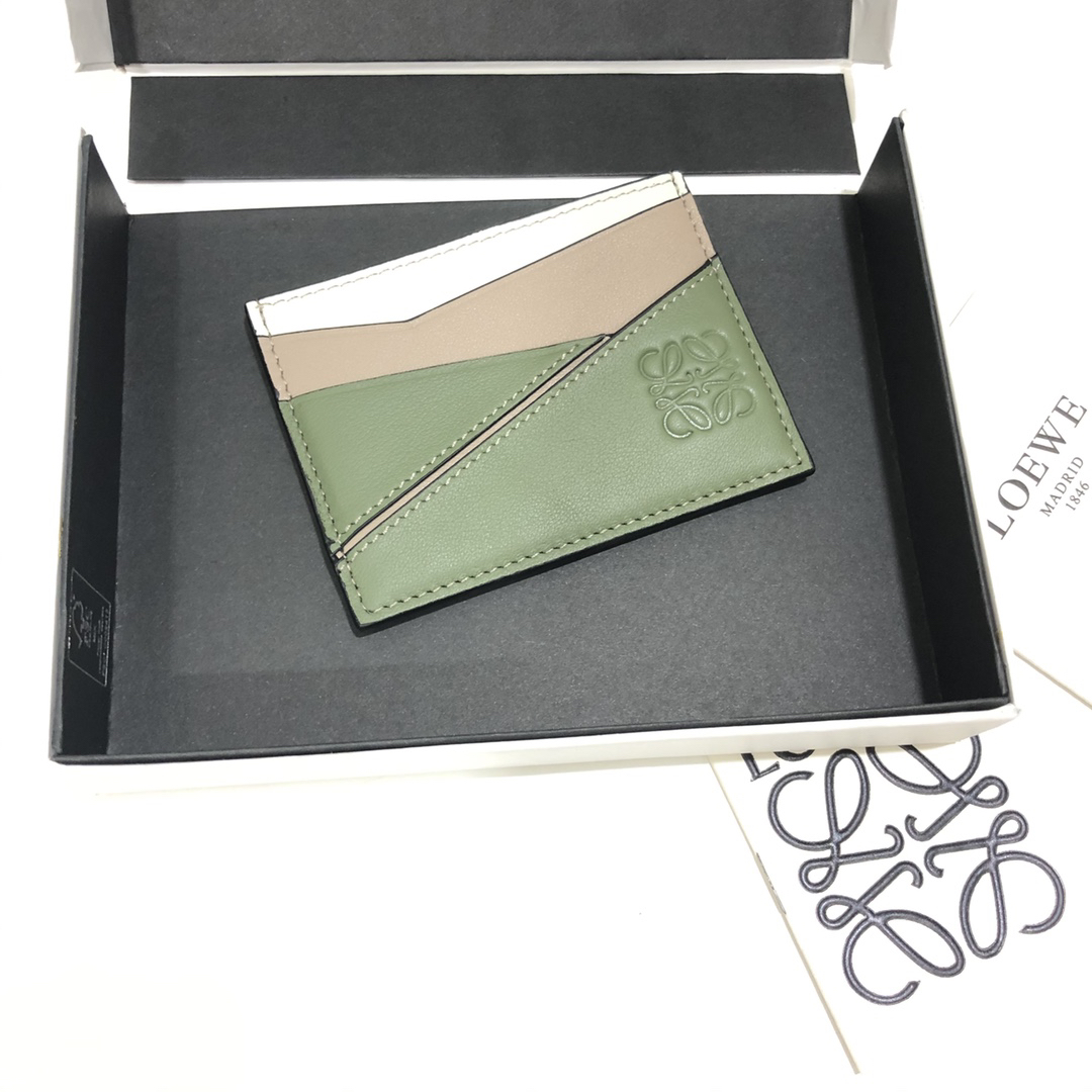 [TOP] LOEWE Card Holder 10.5*7.5cm - Green