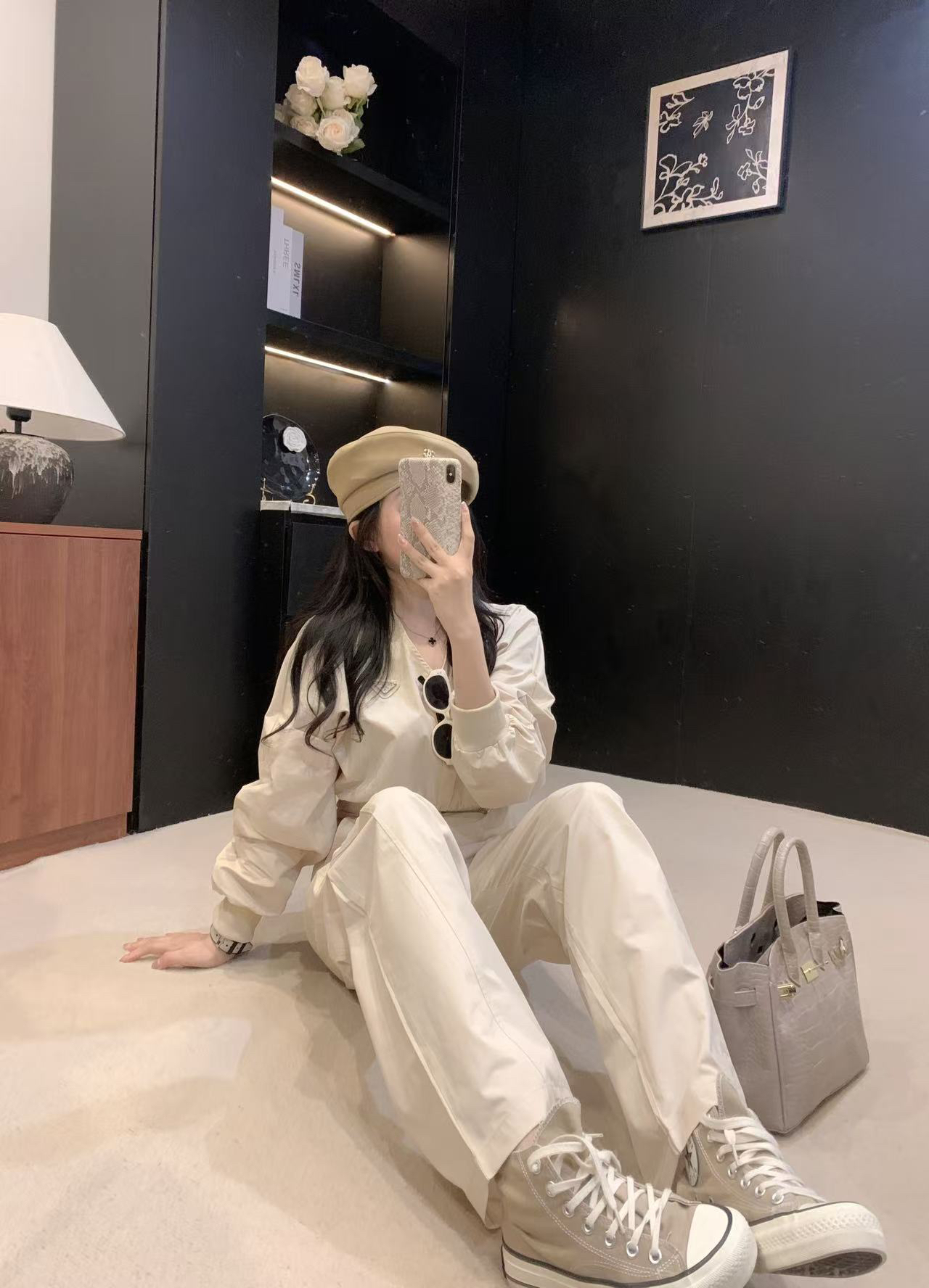 [TOP] PRADA Top + Pants Set - Beige