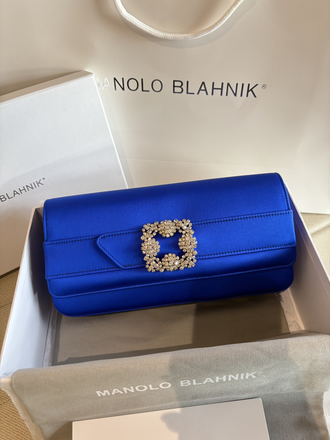 [TOP] MANOLO BLAHNIK Bag 12*24*3cm - Blue - 711 Luxury