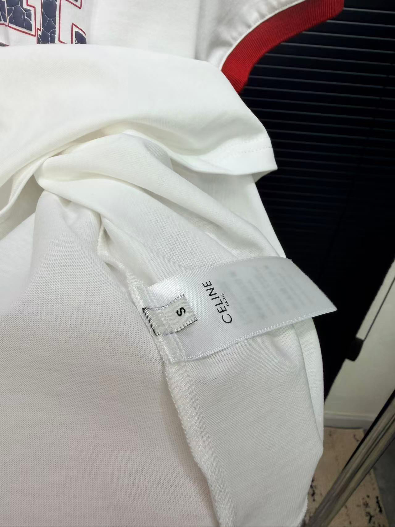 [TOP] CELINE Short-Sleeve T-Shirt - White