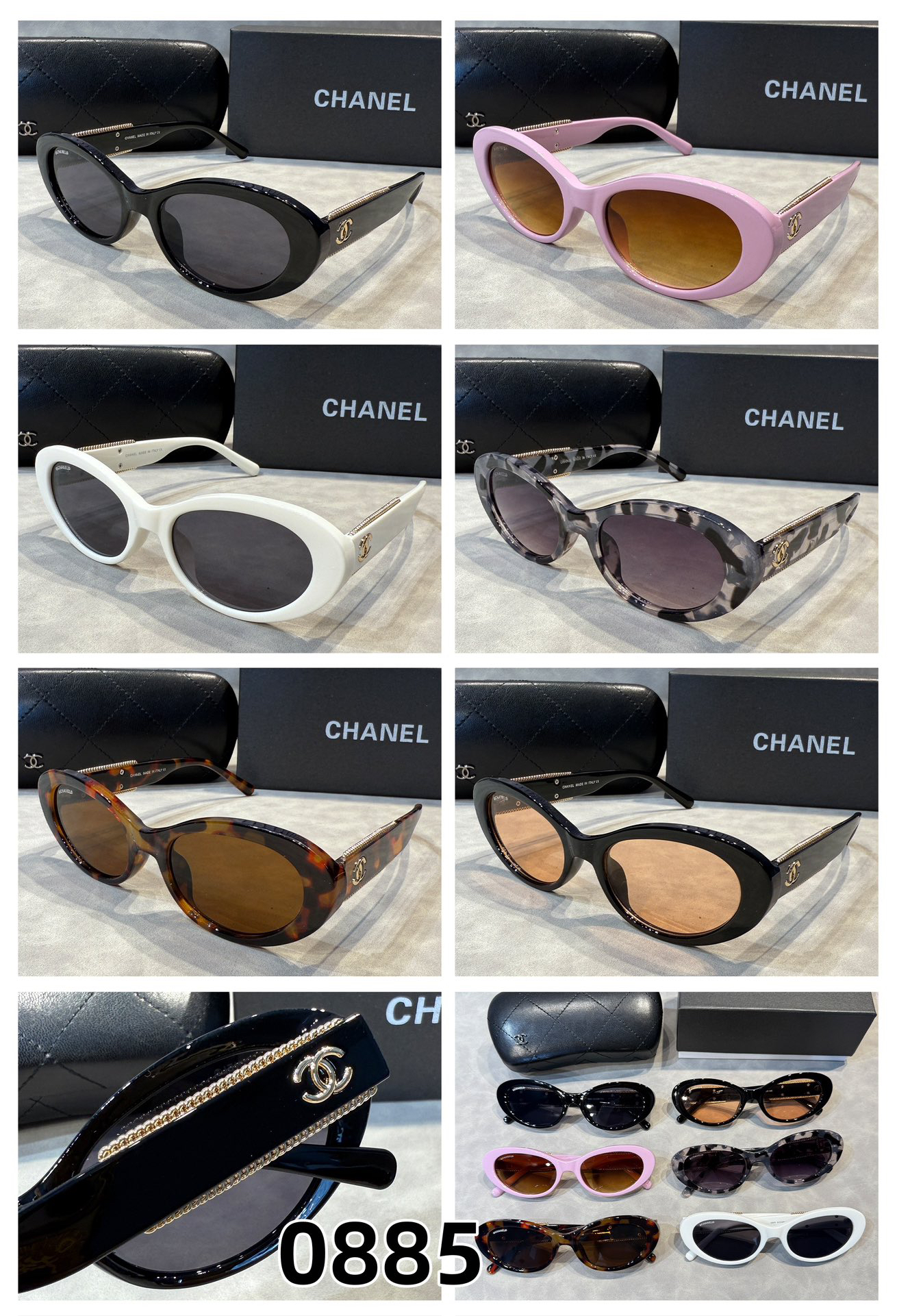 [TOP] CHANEL Sunglasses - 6 Colors - 711 Luxury